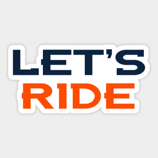 Let's Ride Sticker